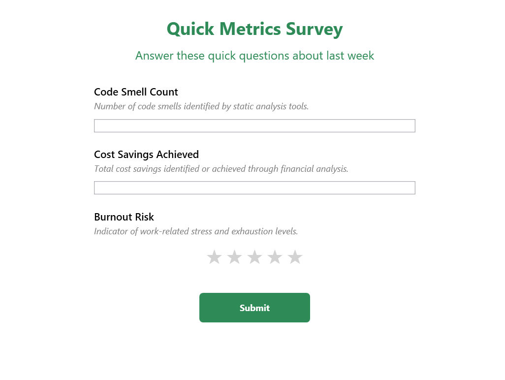 Output Metrics Overview