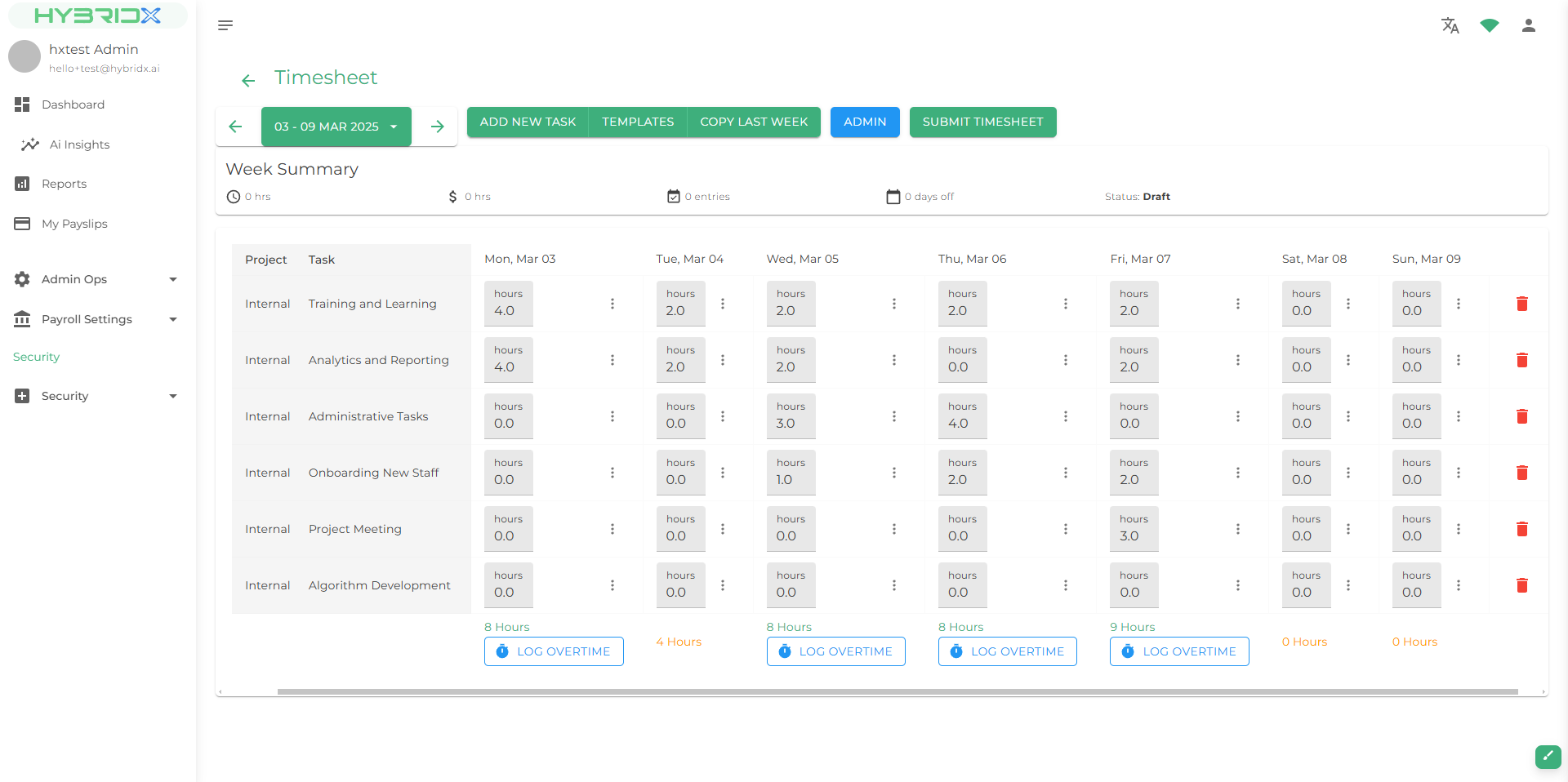 Accurate Timesheet Management